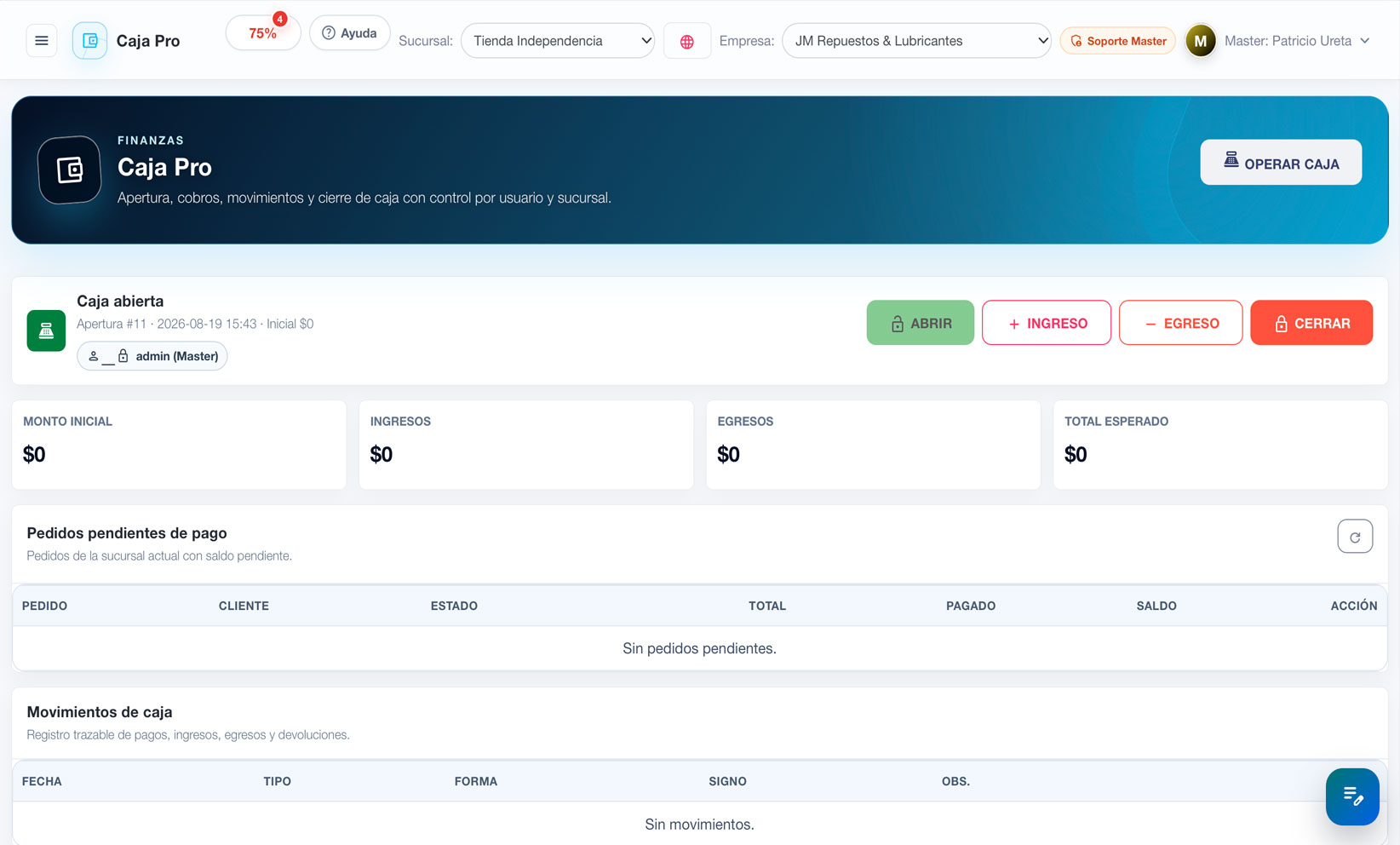 Caja AppCloud en computador
